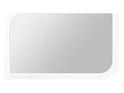 Vente-unique Miroir de salle de bain lumineux rectangulaire anti-buée avec bouton tactile - 120 x 70 cm - REVALUNA