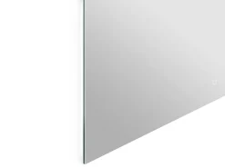 Vente-unique Miroir de salle de bain lumineux rectangulaire anti-buée avec bouton tactile - 120 x 70 cm - REVALUNA