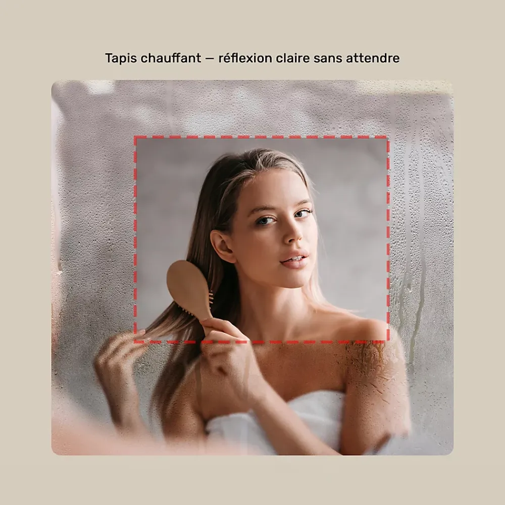 Miroir Lumineux|Artforma Miroir de salle de bain lumineux - - Ovale - 100x70cm - LED Dual + interrupteur tactile + anti-buée