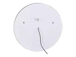 Miroir Simple|Vente-unique Miroir de salle de bain lumineux rond noir avec Leds - D. 80 cm - NUMEA