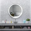 Giantex Miroir de Salle de Bain LED Miroir Mural avec 3 Couleurs de Lumière & Luminosité Réglable Miroir de Coiffeuse LED
