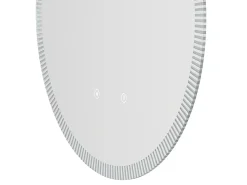 Vente-unique Miroir de salle de bain lumineux soleil avec anti buée et bouton tactile - D60 cm - VERECIO