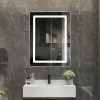Luxury Bain Miroir de salle de bain LED 60x80cm à luminosité variable rectangulaire LuxuryBain