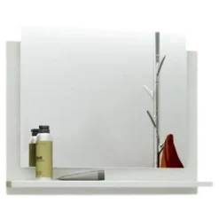 Meublorama Miroir de salle de bain pour collection OWL/RAVEN/BIRD, coloris blanc
