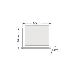 Meublorama Miroir de salle de bain pour collection OWL/RAVEN/BIRD, coloris blanc