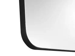 Miroir Simple|Vente-unique Miroir de salle de bain rectangle contour noir - 50x80 cm - DEMETRIA