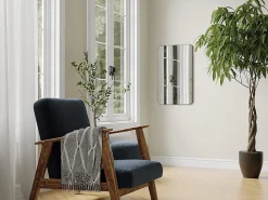 Miroir Simple|Vente-unique Miroir de salle de bain rectangle contour noir - 50x80 cm - DEMETRIA