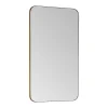 Vente-unique Miroir de salle de bain rectangle contour doré - 50 x 80 cm - DEMETRIA