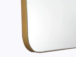 Vente-unique Miroir de salle de bain rectangle contour doré - 50 x 80 cm - DEMETRIA