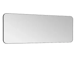 Miroir Simple|Vente-unique Miroir de salle de bain rectangle contour noir - 140x50 cm - DEMETRIA