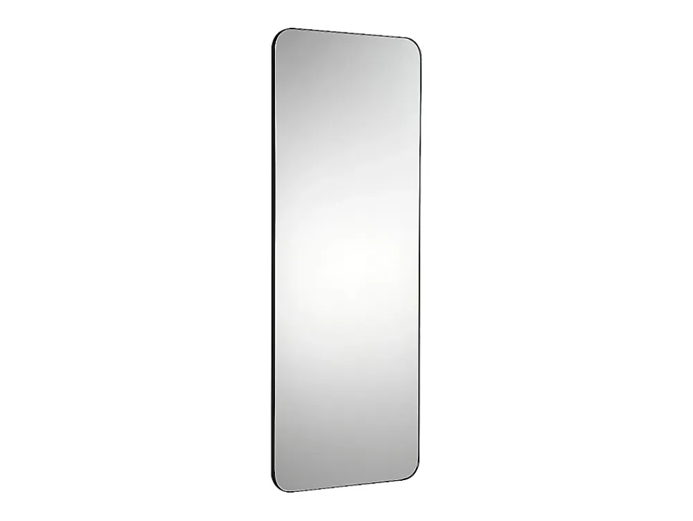 Miroir Simple|Vente-unique Miroir de salle de bain rectangle contour noir - 140x50 cm - DEMETRIA
