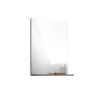 Meublorama Miroir de salle de bain SCOTT Gris foncé 60x79x18 cm