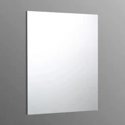 Miroir Grossissant|Kiamami Valentina Miroir De Salle De Bain Simple Avec Cadre En Abs Gris 70X60