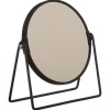5Five Miroir de salle de bains rond grossissant à poser diam. 17 cm, coloris noir,