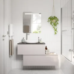 Miroir Lumineux|Cooke & Lewis Miroir de salle de bains éclairant LED antibuée 60x70 cm, GoodHome Colwell