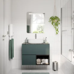 Miroir Lumineux|Cooke & Lewis Miroir de salle de bains éclairant LED antibuée 60x70 cm, GoodHome Colwell
