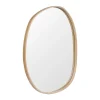 Miroir Simple|Homesight Miroir de salle de bains forme galet l.60 x H.80 cm, placage chêne, Thiam