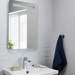Cooke & Lewis Miroir de salle de bains éclairant LED antibuée 50x70 cm, GoodHome Colwell