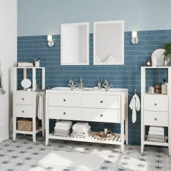 Miroir Simple|GoodHome Miroir de salle de bains blanc mat l.70 x L.50 x ép.1,6 cm, Perma