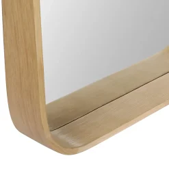 Miroir Simple|Homesight Miroir de salle de bains l.60 x H.80 cm, placage chêne, Thiam