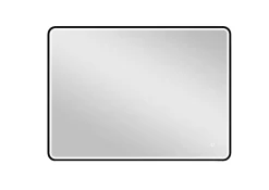 MPGlass Miroir de salle de bains lumineux LED noir 60 x 80 cm, Lyon Chic