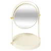 Miroir Simple|5Five Miroir de salle de bains grossissant et pivotant à poser, ivoire, Duo