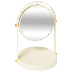 Miroir Simple|5Five Miroir de salle de bains grossissant et pivotant à poser, ivoire, Duo