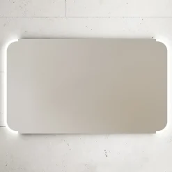Miroir de salle de bains lumineux LED l. 105 x H. 60 x P. 3 cm