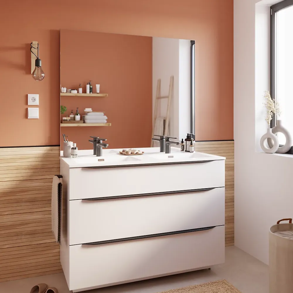 Miroir Simple|Cooke & Lewis Miroir de salle de bains l.120 x H.100 cm, Pamili