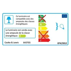 Miroir de salle de bains lumineux LED effet chêne clair l.60 cm, Calao