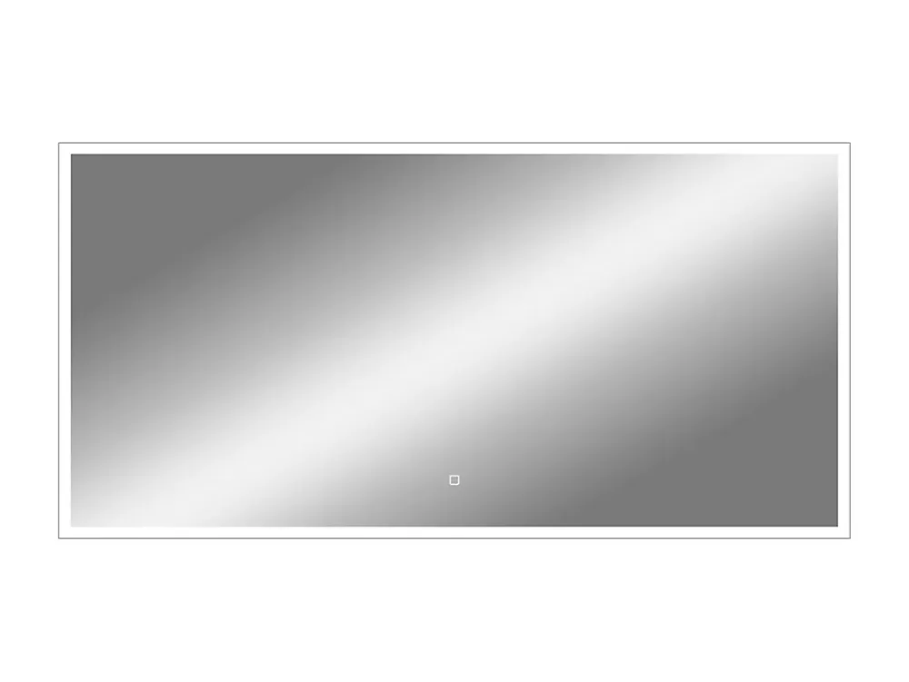 MPGlass Miroir de salle de bains lumineux LED rectangulaire l. 140 x H. 70 cm Bishop 2