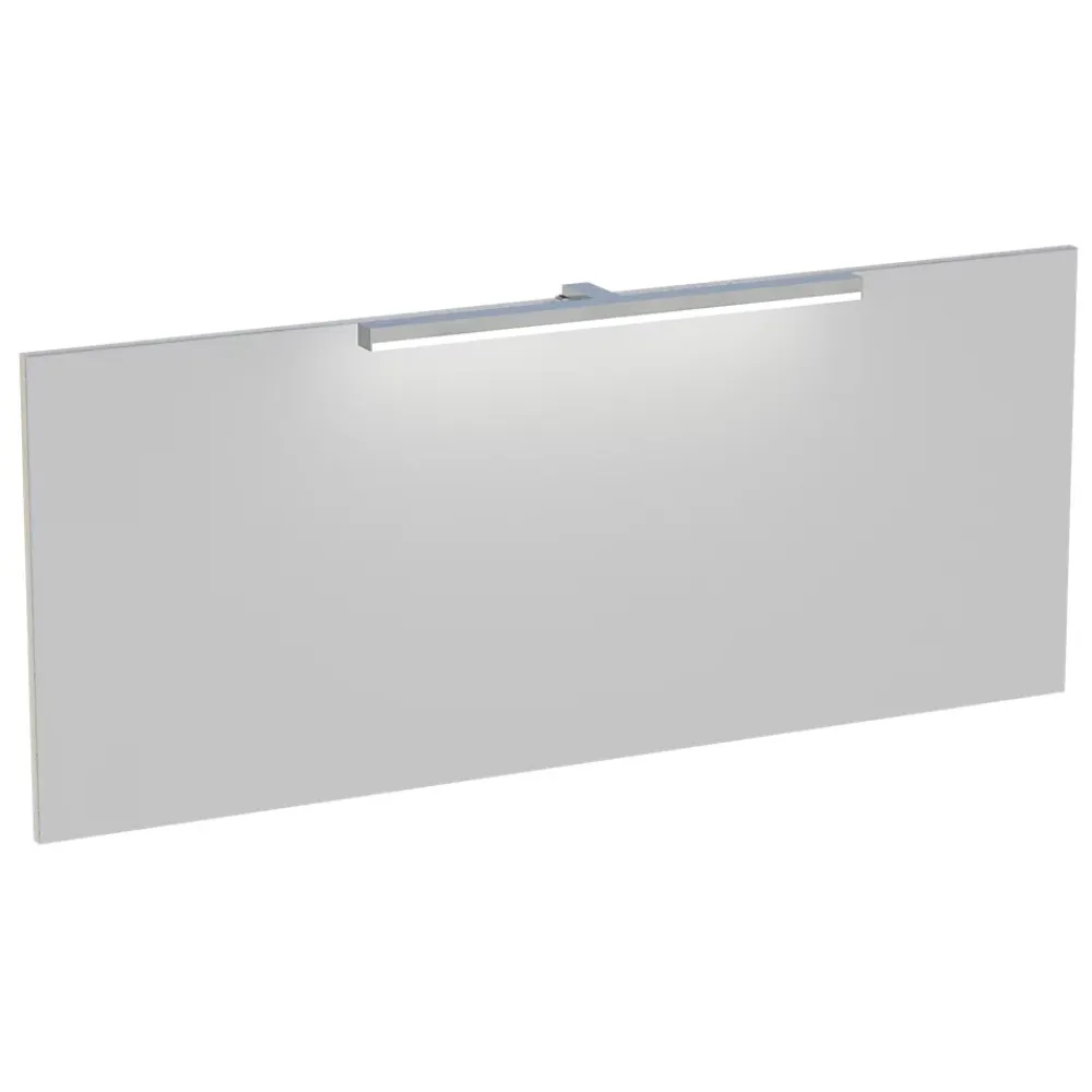 Miroir Lumineux| Miroir de salle de bains lumineux LED effet chêne l.120 cm, Calao