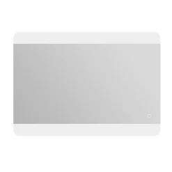 Miroir Lumineux|MPGlass Miroir de salle de bains lumineux LED, argenté l.100 x H.70 cm, Vague
