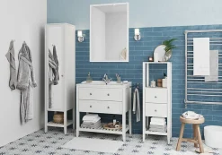 GoodHome Miroir de salle de bains blanc mat L.100 x l.70 x ép.1,6 cm, Perma