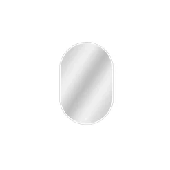 Miroir Lumineux|MPGlass Miroir de salle de bains lumineux LED ovale, 84 x 50 cm, Phoenix