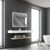 MPGlass Miroir de salle de bains lumineux LED 70 x 80 cm, argenté, Bishop