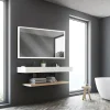 MPGlass Miroir de salle de bains lumineux LED 70 x 120 cm, argenté, Bishop