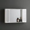 Armoire De Toilette|Kiamami Valentina Miroir De Salle De Bains Inglesina Avec Deux Éléments Muraux Latéraux Et Spots Led Intégrés