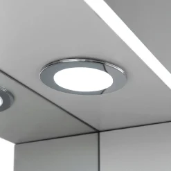 Armoire De Toilette|Kiamami Valentina Miroir De Salle De Bains Inglesina Avec Deux Éléments Muraux Latéraux Et Spots Led Intégrés