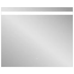 Miroir Lumineux|MPGlass Miroir de salle de bains lumineux LED, L.80 x H.70 cm, argenté, Kelme