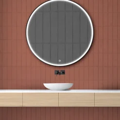 Miroir Lumineux|MPGlass Miroir de salle de bains lumineux LED rond Ø 120 cm Denver