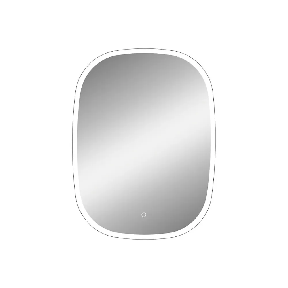 MPGlass Miroir de salle de bains lumineux LED rectangulaire l. 60 x H. 80 cm Bishop 2