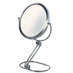 Kiamami Valentina Miroir De Table Double Face Grossissant 5X En Métal Chromé