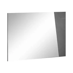 Dmora Miroir Deanna, Miroir de salle de bain, 100% Made in Italy, 80x2h60 cm, Ardoise