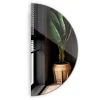 Miroir Grossissant|Tulup Miroir demi-rond 50 x 100 cm grand pour chambre 1 pièce