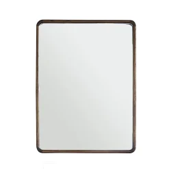 Miroir Simple|Berah Getah Miroir en mindi massif finition noyer