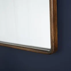Miroir Simple|Berah Getah Miroir en mindi massif finition noyer
