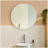 Miroir Simple|Mob-In Miroir en métal rond D60cm EMA Blanc
