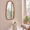 Berah Getah Miroir en rotin naturel 120x60 cm