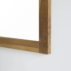 Berah Getah Miroir en teck massif rectangulaire 145x80 cm
